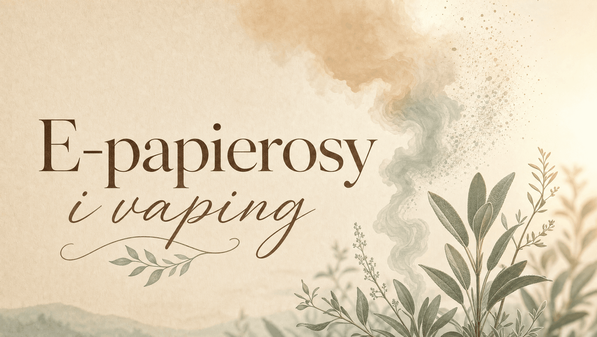E-papierosy i vaping — nie takie niewinne